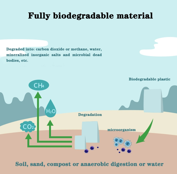 Custom Biodegradable Compostable PLA/Pbat Vest Hand-Held Shopping Plastic Tote Bag